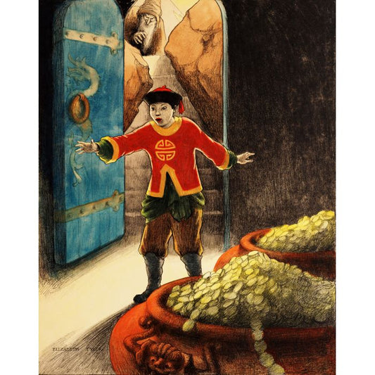 Fairy Tale Art | Aladdin | Vintage Wall Art