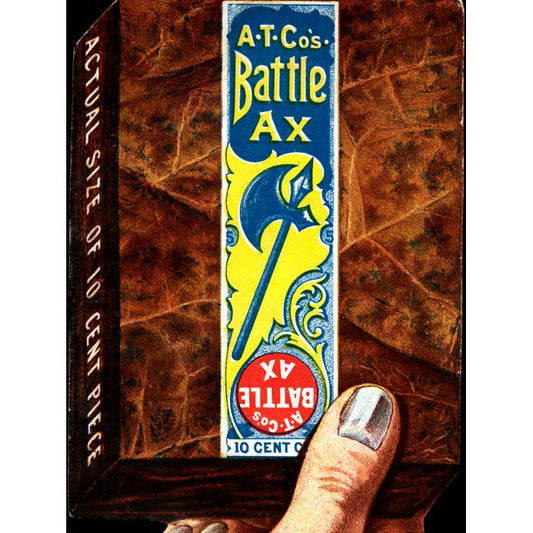 Battle Ax | Tobacco Box | Vintage Wall Art