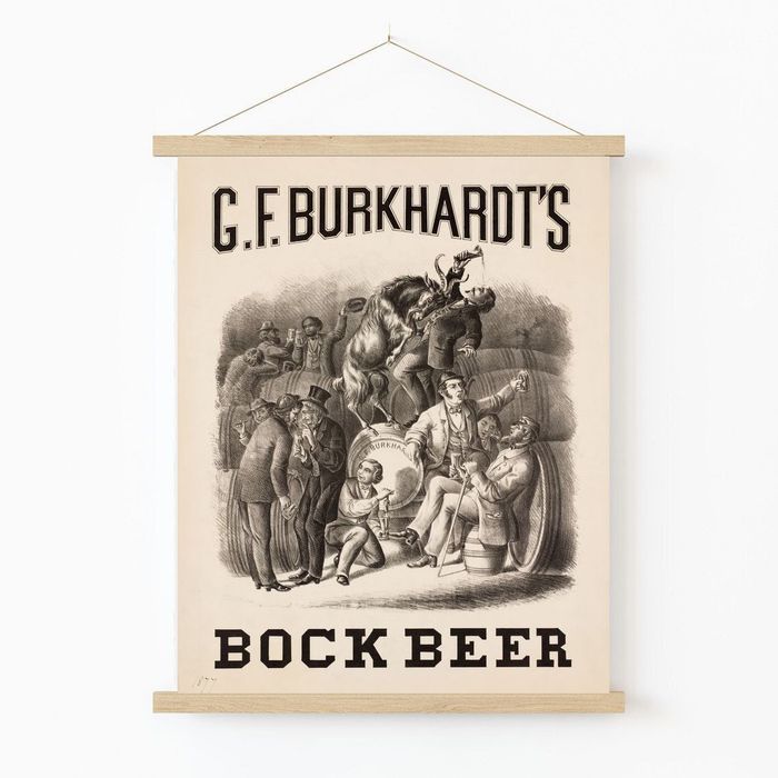Bock Beer Ad | Advertising Art | Vintage Wall Art
