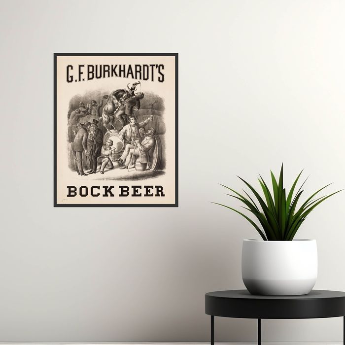 Bock Beer Ad | Advertising Art | Vintage Wall Art