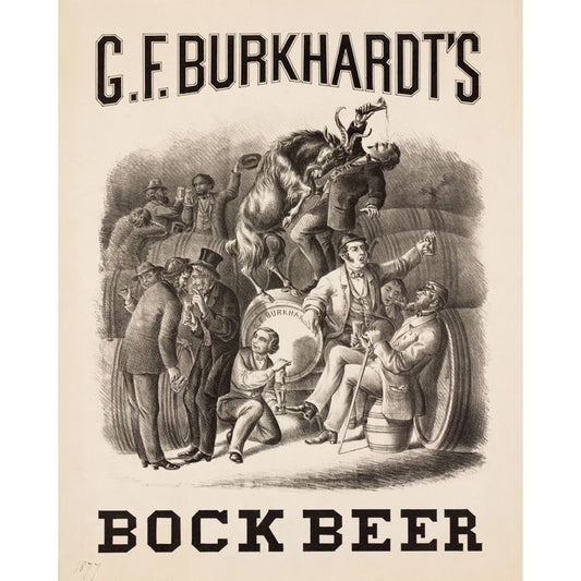 Bock Beer Ad | Advertising Art | Vintage Wall Art