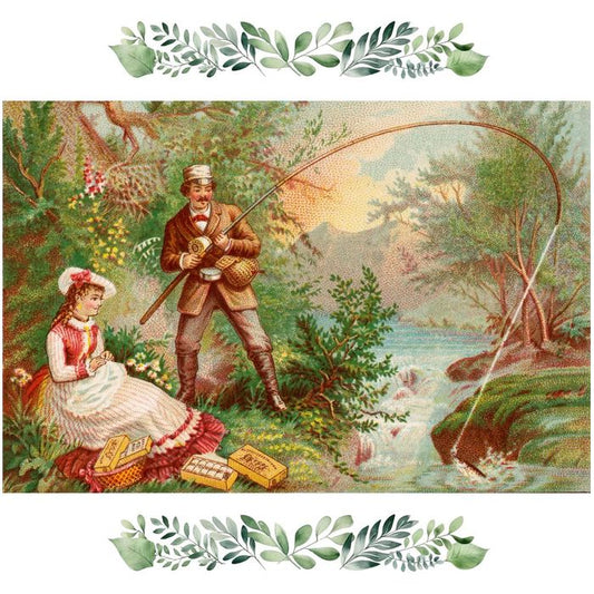Fly Fishing | Print | Vintage Wall Art